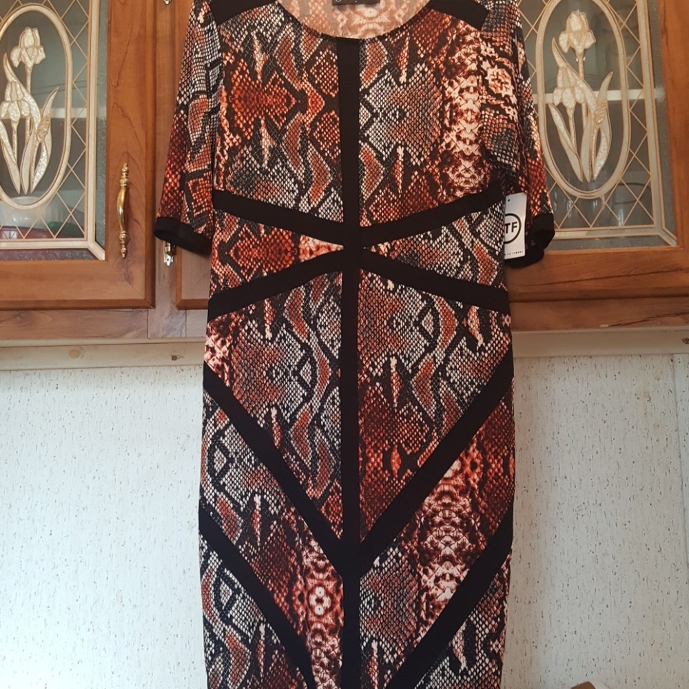 Snake print dress